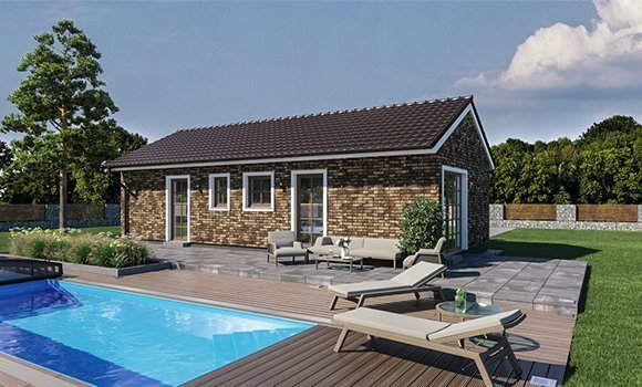 VEXTA B57 - SEDLOVÁ STŘECHA - bungalov 3kk