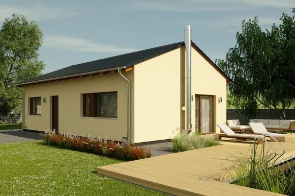 bungalov 4+kk se sedlovou střechou